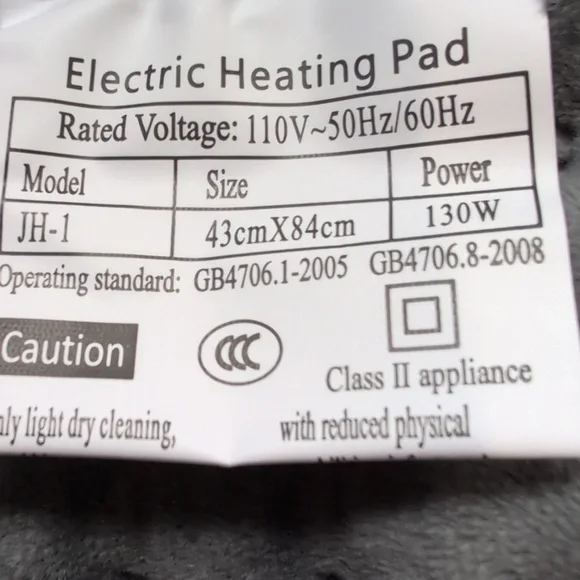 Riomo XXXL Heating Pad with Remote King Size 17" X 33" - Picture 7 of 7